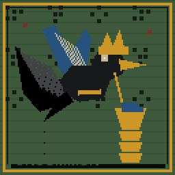 Cash Delivery Bird pixel art