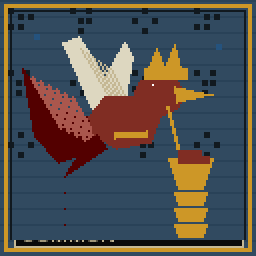 Cash Delivery Bird pixel art