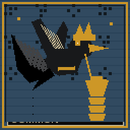 Cash Delivery Bird pixel art